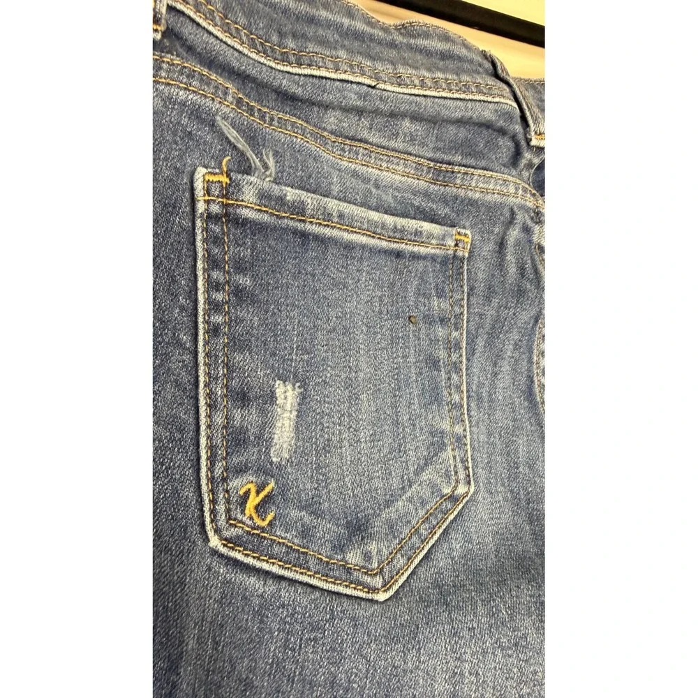#153‎ KUT from the Kloth Jeans Sz. 2 Blue Cuffed Cropped w: 28